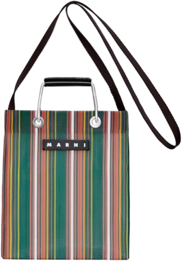 Marni] マルニ FLOWER CAFE ストライプ バッグ ミニショルダー (ベイ